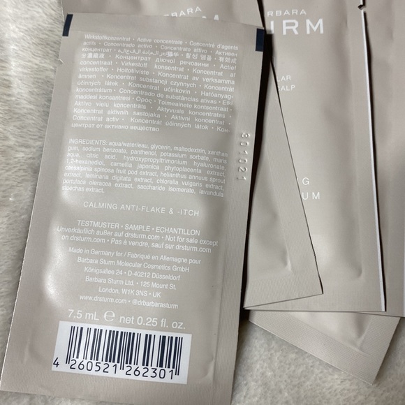 5 sample sachets Dr Barbara Sturm balancing leave in scalp serum - Picture 2 of 5